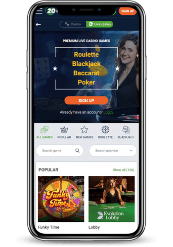 Online gamblers have a chance to download a dedicated 20Bet app for Android and iOS