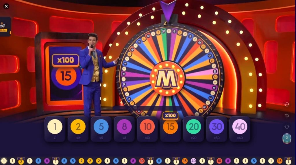 Mega Wheel is a live casino game show, which is centered around a whee