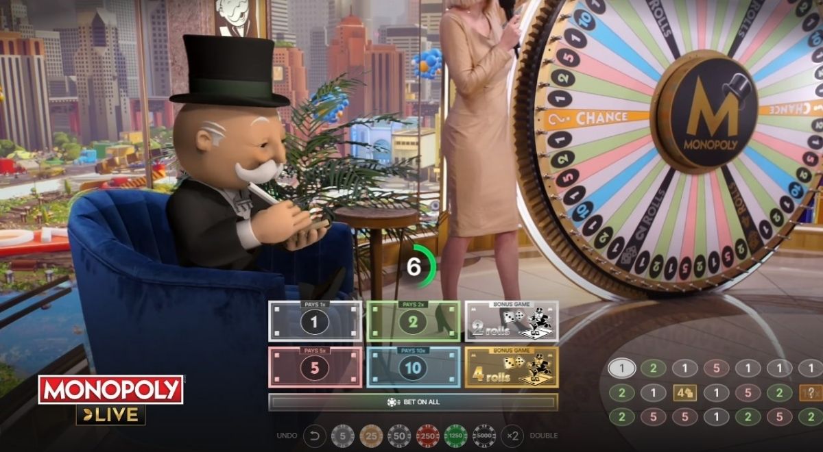 The Monopoly Live game is operated by Evolution Gaming, a prominent player in the live casino gambling industry.
