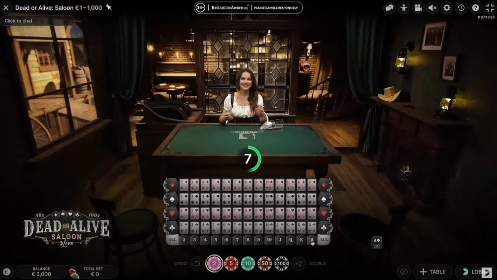 live dealer game Dead or Alive Saloon has quickly become one of the most played games