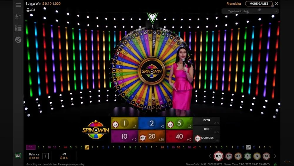 Playtech’s Live Spin A Win is a unique live show 